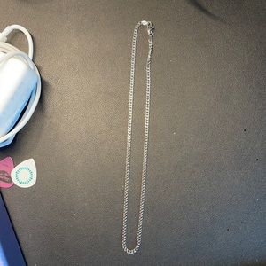 Gld shop men micro Cuban link chain white gold plated 18-20 inches